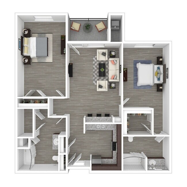 2 Bedroom Longhorn (Market Rate) 3311 floor plan